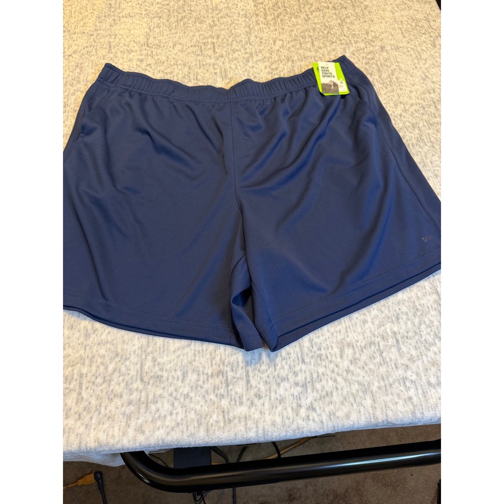 DSG Men Size XXL All Purpose Moisture Wicking Athletic Shorts‎ Navy Blue NWT